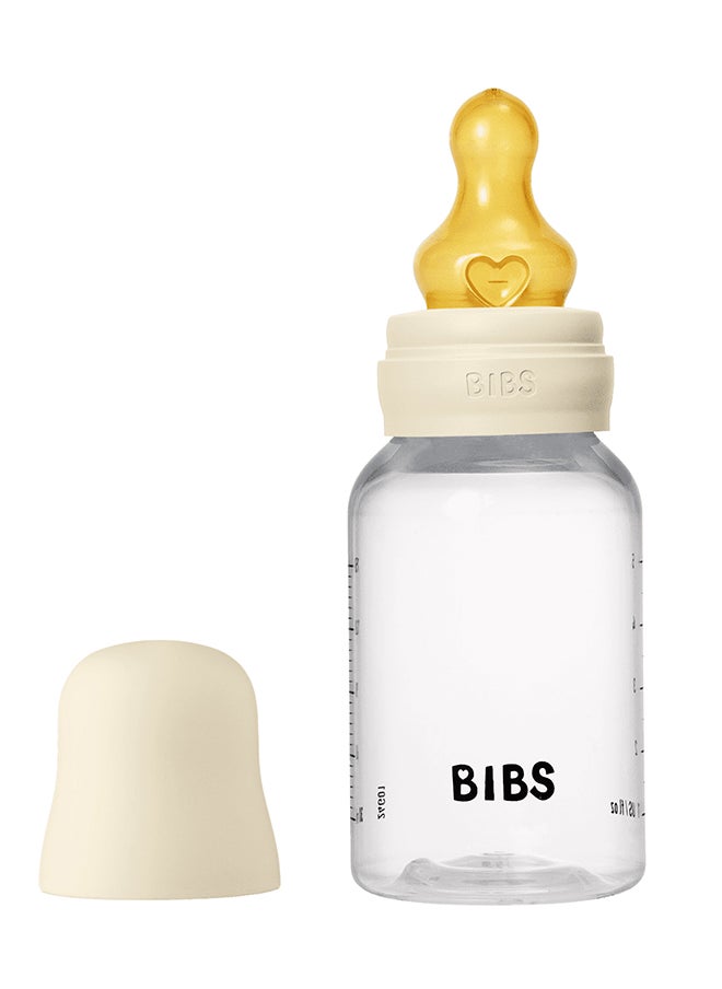 Pack Of 1 Baby Bottle Round Nipple Latex 150 Ml Slow Flow, Ivory, 0 Months +