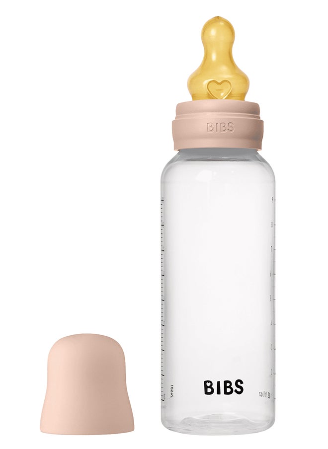 Pack Of 1 Baby Bottle Round Nipple Latex 270 Ml Medium Flow, Blush, 2 Months +