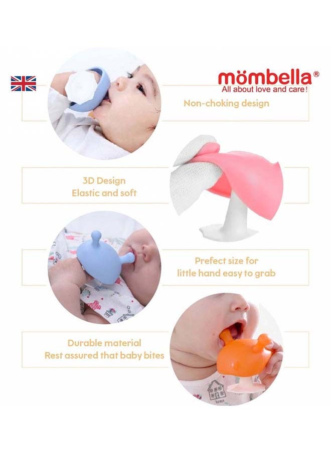 Mushroom Soothing Teether Toy | BPA-Free & Refrigerator Safe | Soft Silicone | 3-6 Months | Dimensions: L 7.5 x W 5 x H 9 cm