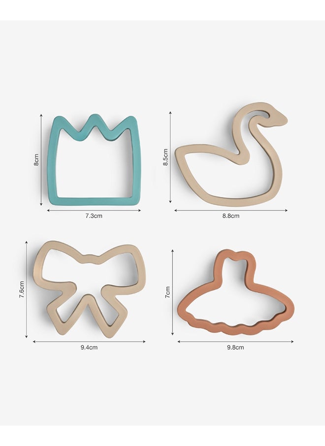 Sandwich Cutters, Set Of 4, Ballerina