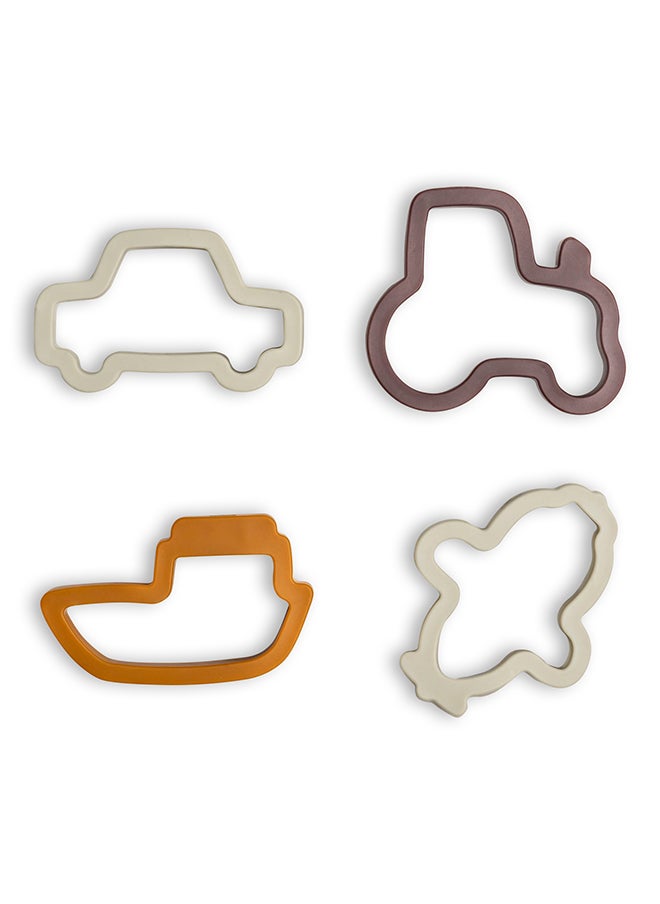 Sandwich Cutters, Set Of 4, Vehicles
