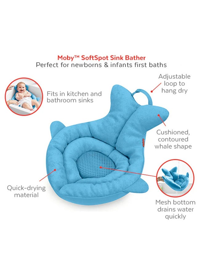 Moby Soft Spot Sink Bather, Grey