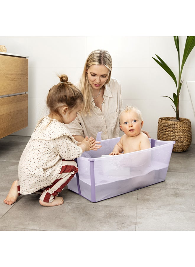 Flexi Compact And Foldable Baby Bath Bundle With Stand In Sandy Beige
