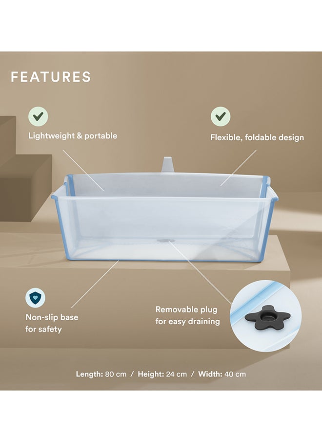 Flexi Bath X Large Extra-Large Foldable Baby Bath In Ocean Blue