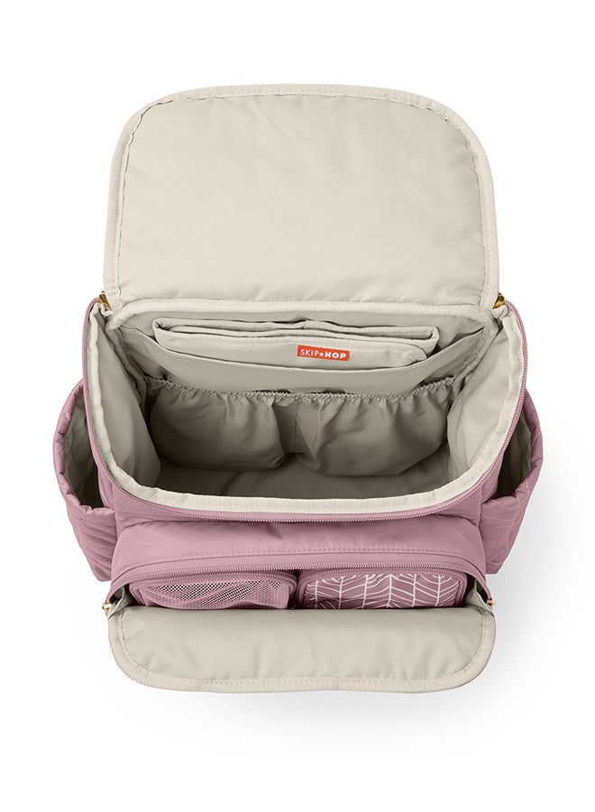Forma Diaper Backpack, Mauve Mist