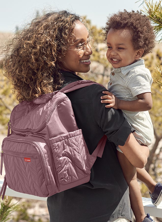 Forma Diaper Backpack, Mauve Mist