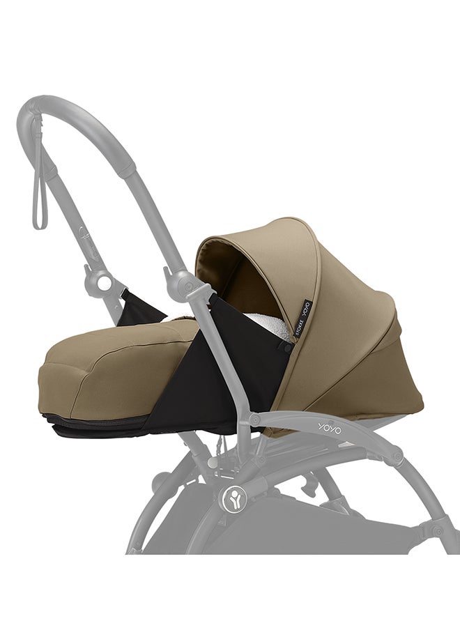 Yoyo 0+ Newborn Pack, Newborn Stroller With Fully Reclining Seat And Newborn Nest, Toffee Color