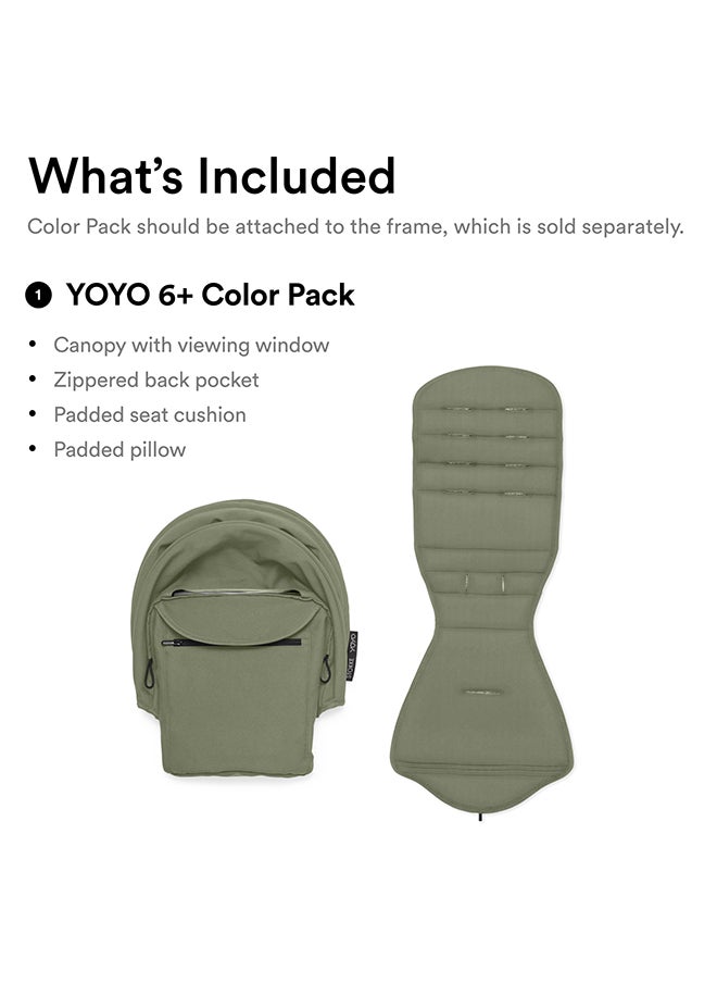 Yoyo 6+ Color Pack Olive, Stylish Color Pack For Yoyo 6+ In Olive