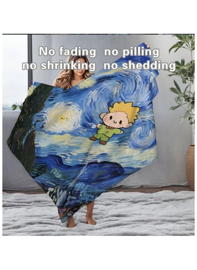 Children's or student cartoon flannel thin blanket (warm and comfortable, suitable for sleep, games) 100cm*150cm - 148
