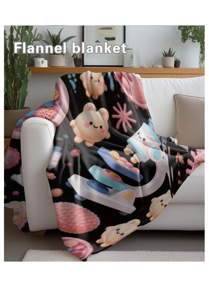 Flannel thin blanket (warm and comfortable, suitable for sleep, gaming, dust removal and sandproof) 150cm*200cm - 293