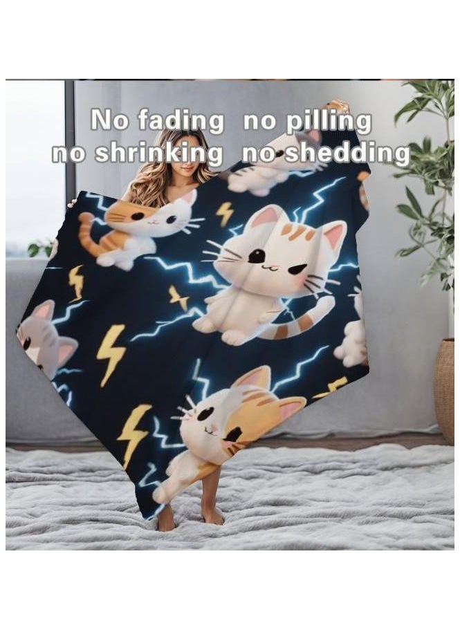 Children's or student cartoon flannel thin blanket (warm and comfortable, suitable for sleep, games) 100cm*150cm - 136