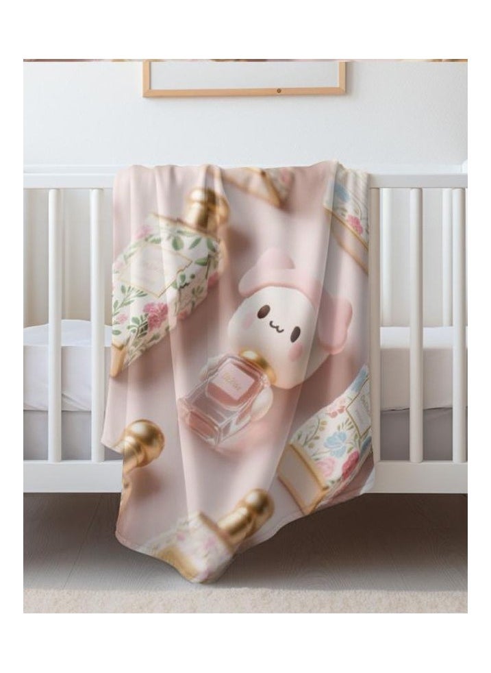 Children's or student cartoon flannel thin blanket (warm and comfortable, suitable for sleep, games) 100cm*150cm