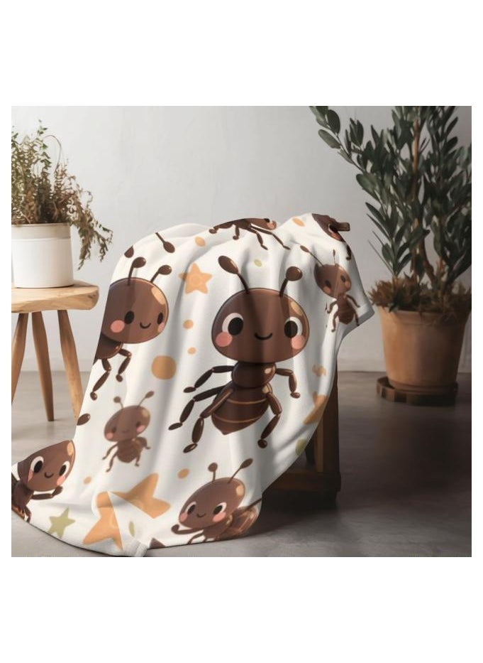Children's or student cartoon flannel thin blanket (warm and comfortable, suitable for sleep, games) 100cm*150cm