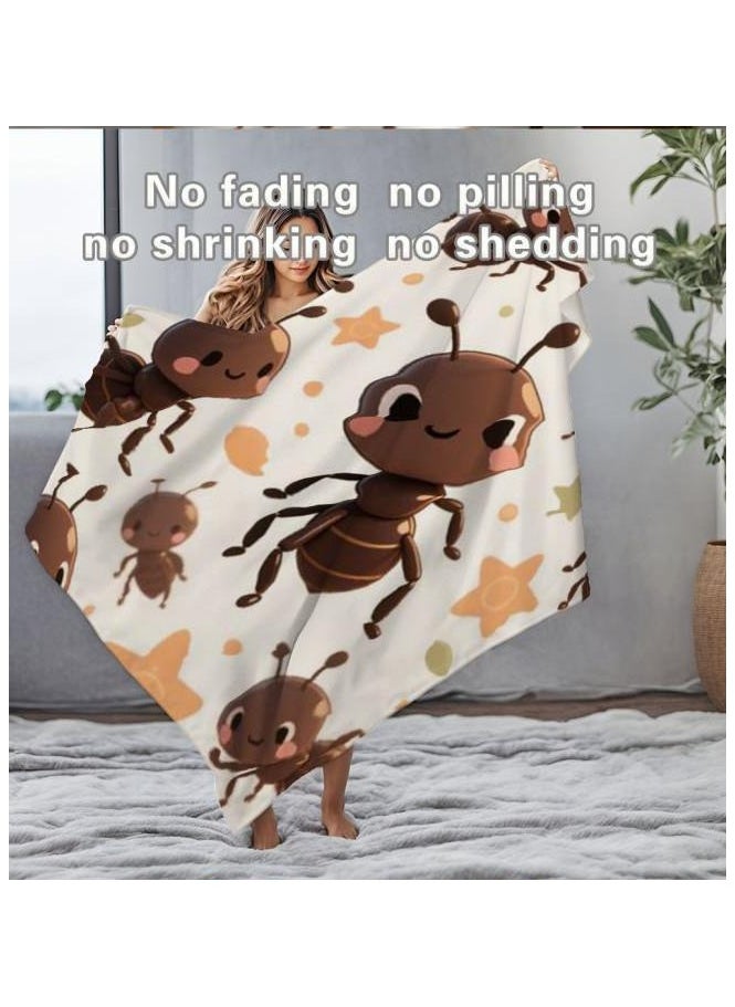 Children's or student cartoon flannel thin blanket (warm and comfortable, suitable for sleep, games) 100cm*150cm