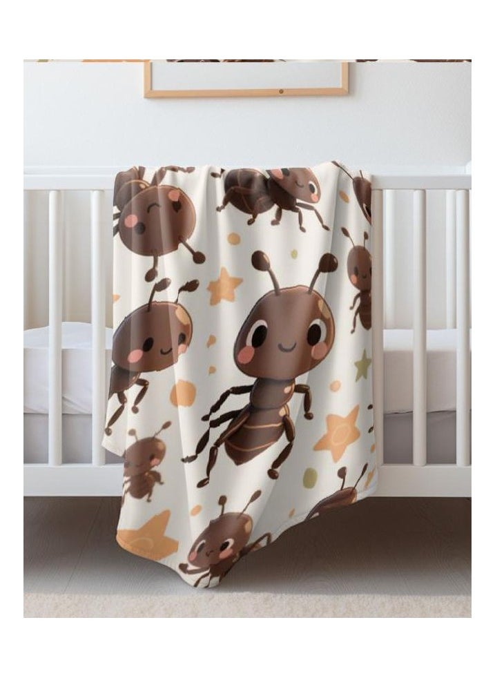 Children's or student cartoon flannel thin blanket (warm and comfortable, suitable for sleep, games) 100cm*150cm