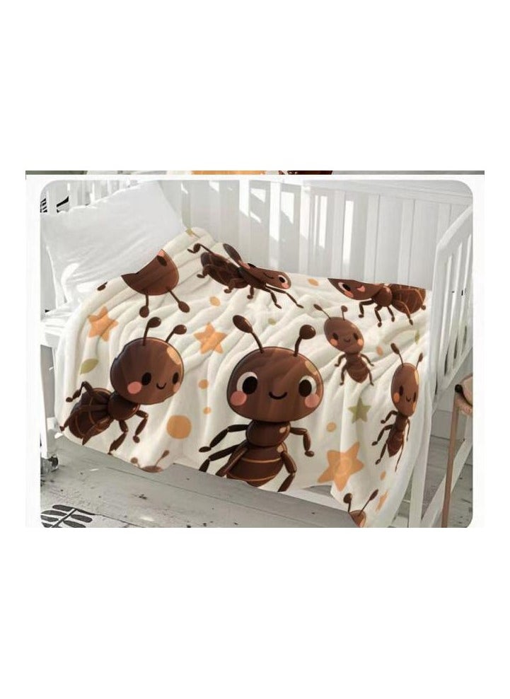 Children's or student cartoon flannel thin blanket (warm and comfortable, suitable for sleep, games) 100cm*150cm
