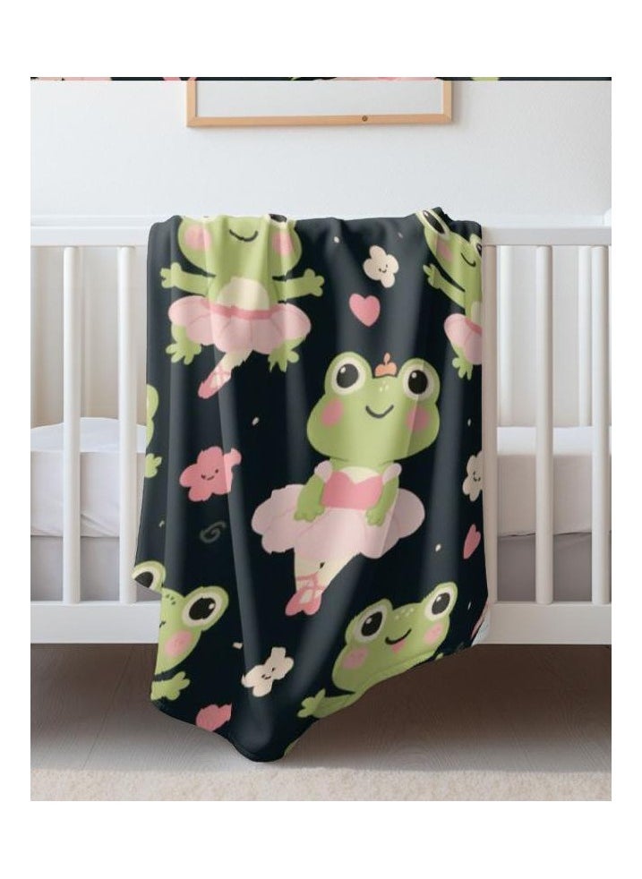 Children's or student cartoon flannel thin blanket (warm and comfortable, suitable for sleep, games) 100cm*150cm