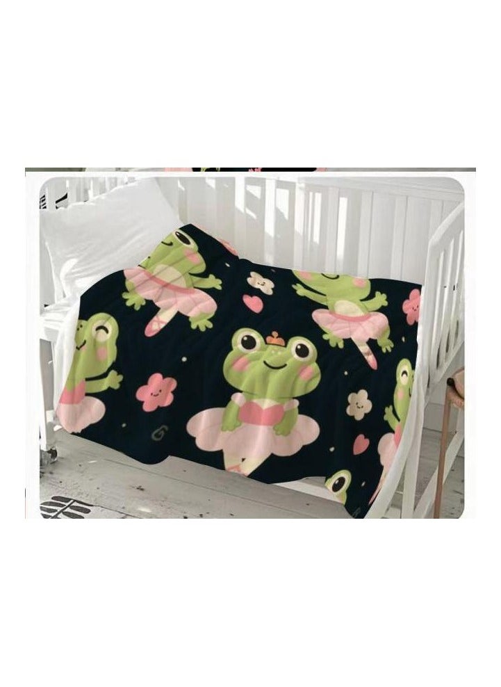 Children's or student cartoon flannel thin blanket (warm and comfortable, suitable for sleep, games) 100cm*150cm