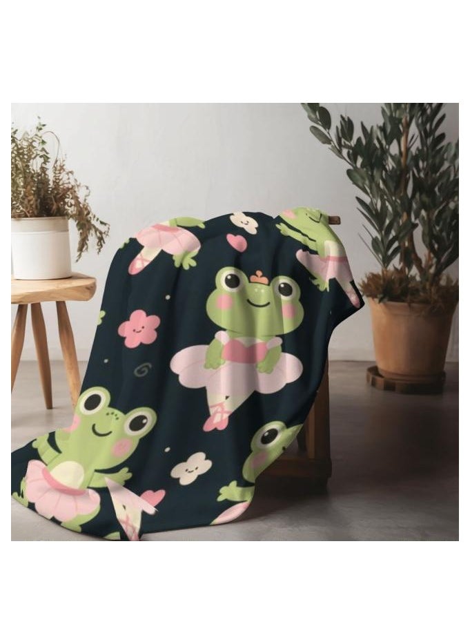Children's or student cartoon flannel thin blanket (warm and comfortable, suitable for sleep, games) 100cm*150cm