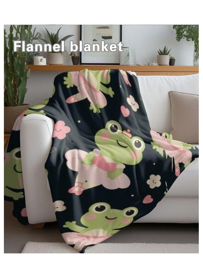 Children's or student cartoon flannel thin blanket (warm and comfortable, suitable for sleep, games) 100cm*150cm