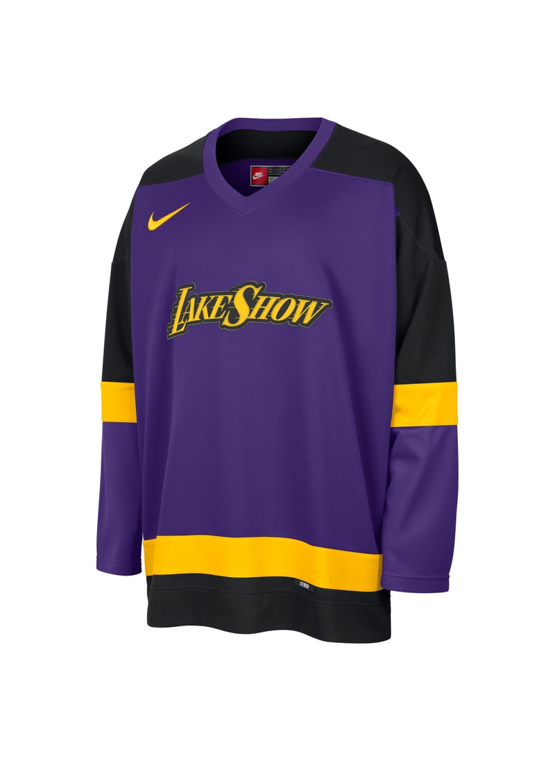 Men's NBA Los Angeles Lakers City Edition Hockey Jersey