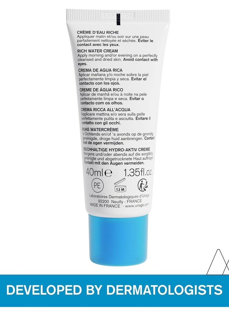 Eau Thermale Rich Water Cream, 40 ml