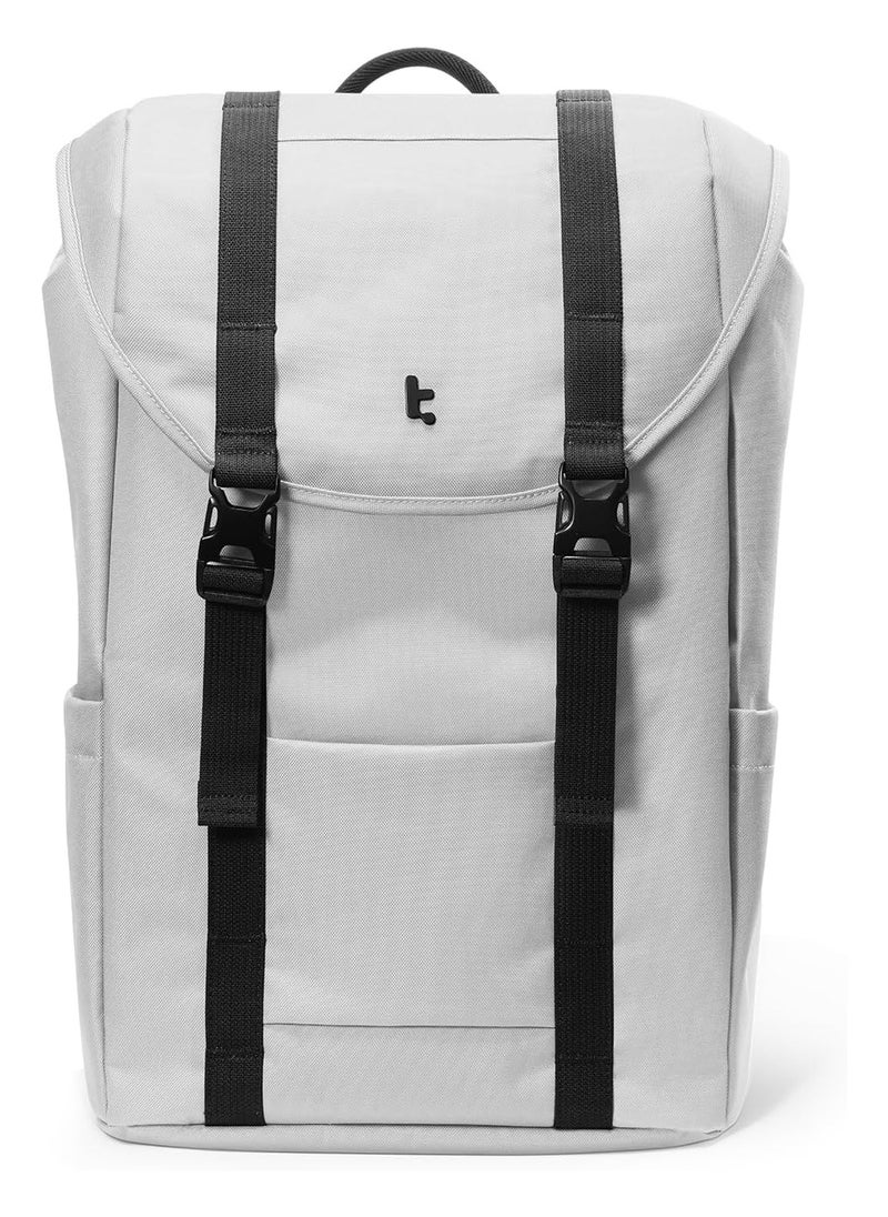 VintPack-TA1 Flap Laptop Backpack, Lightweight, Water-Resistant Travel Casual Daypack, Slim Durable Work-pack Rucksack for 13-16 Inch MacBook Laptop, Large Capacity, Eco-Friendly Backpack 22L