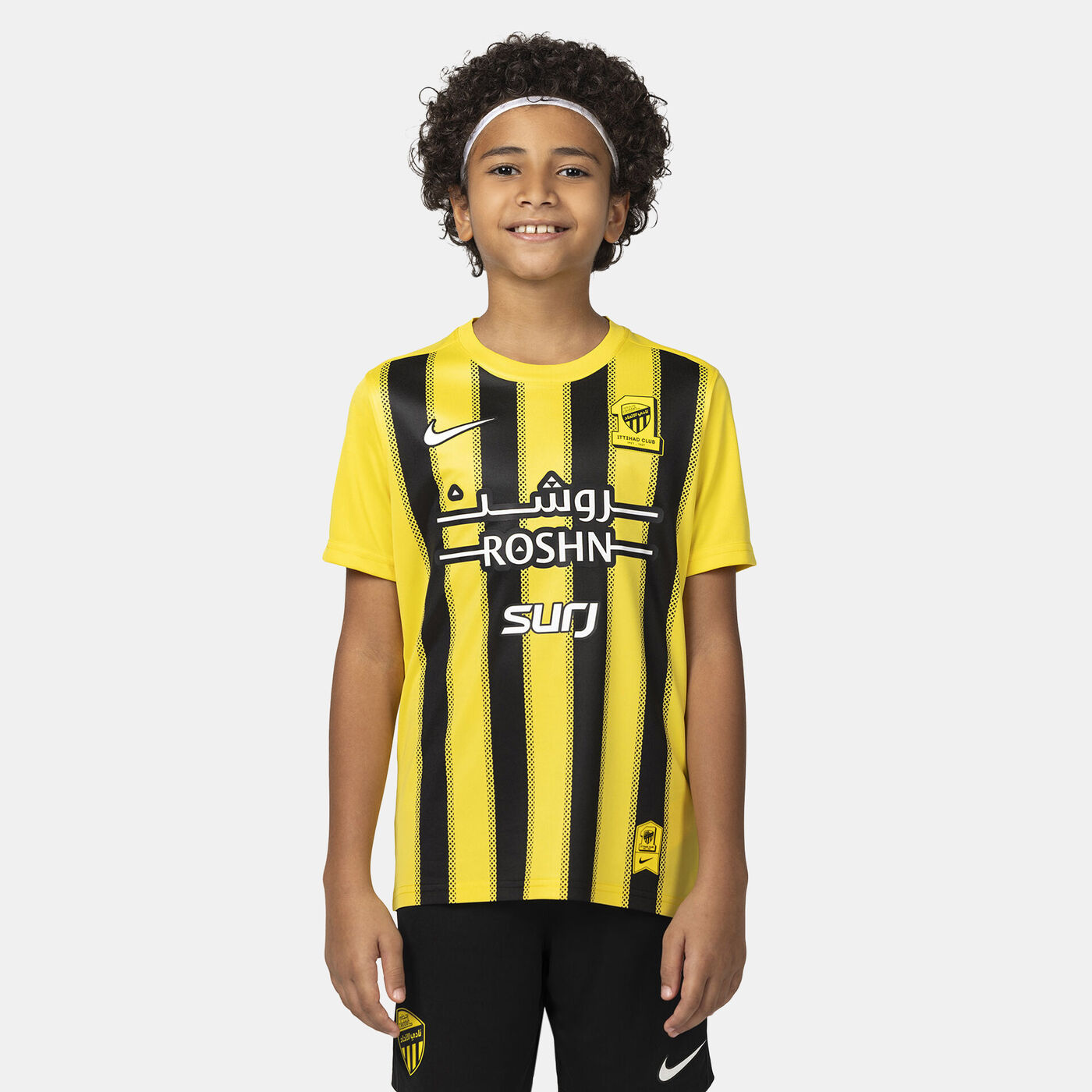 Kids' Al Ittihad 24/25 Home Replica Football Jersey