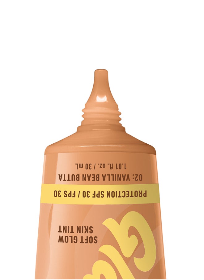 Buttermelt Glaze Soft Glow Skin Tint + SPF/FPS 30 Foundation 12h Wear Vanilla Bean Butta