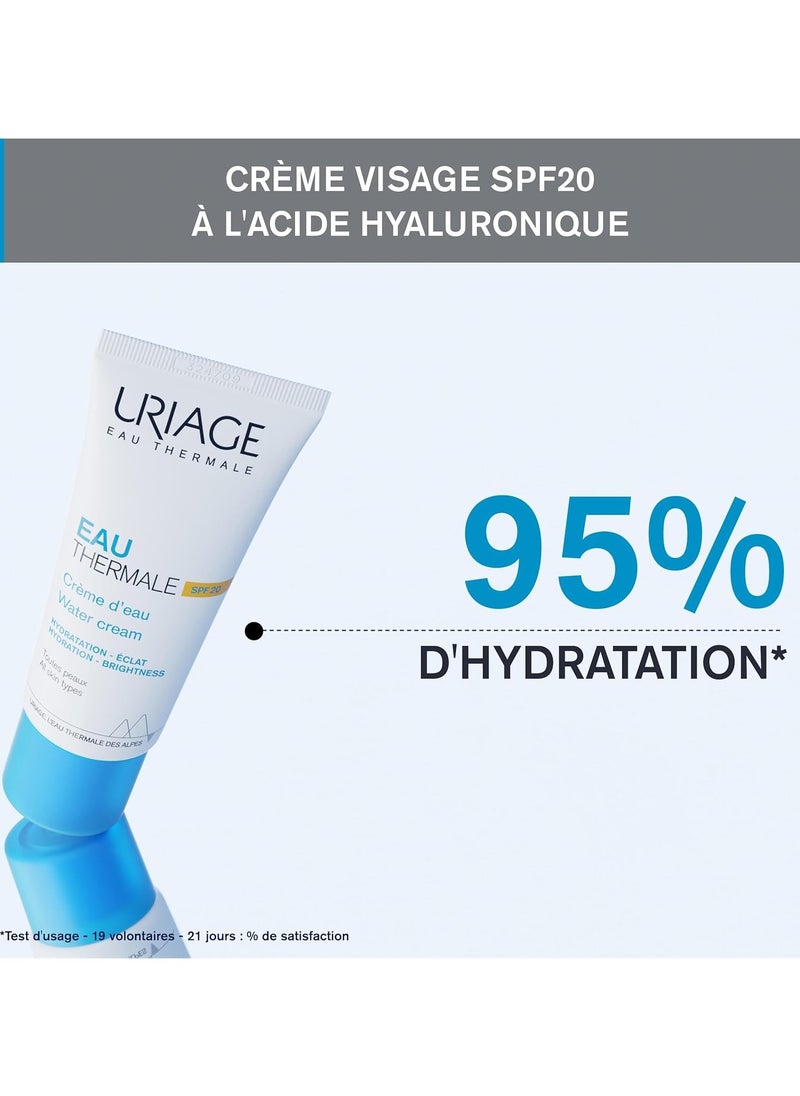 Eau Thermale Light Water Cream 40Ml Spf 20