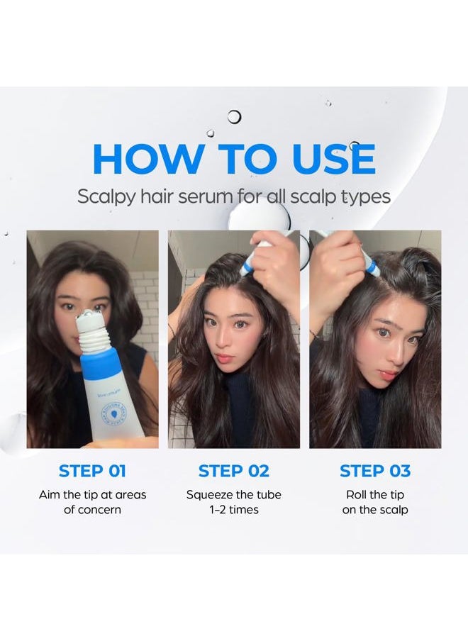 Scalpy Hair Growth Serum for Hair Loss & Thinning | Mothers Day Gifts for Mom | Scalp Massager Treatment w/Salicylic Acid, Menthol, Dexpanthenol | Non-Greasy, Lightweight | Exfoliate Dandruff