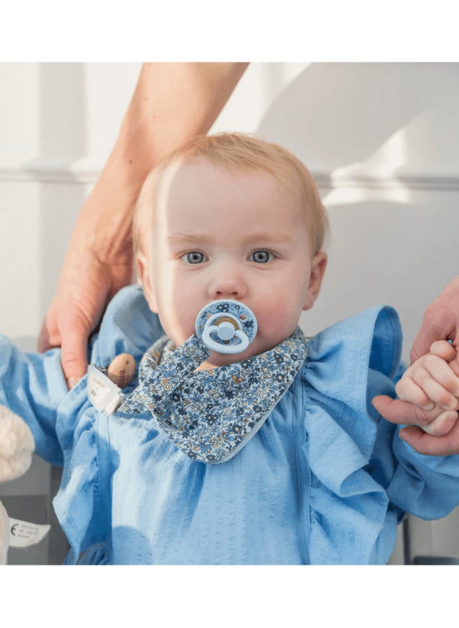 Liberty Pacifier Clip, Chamomile Lawn, Violet Sky