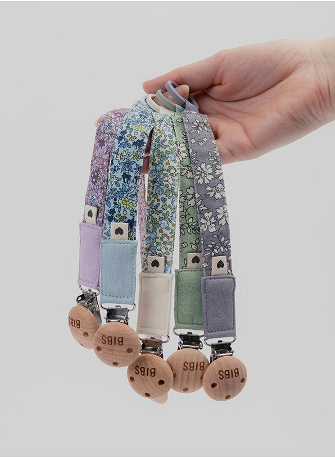 Liberty Pacifier Clip, Chamomile Lawn, Violet Sky