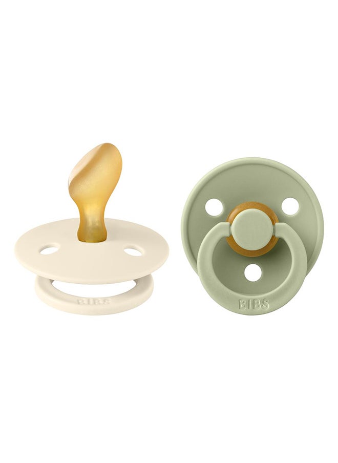 Liberty Colour Latex Pacifiers, Size 1, Capel Design, 2-Pack, Sage Mix