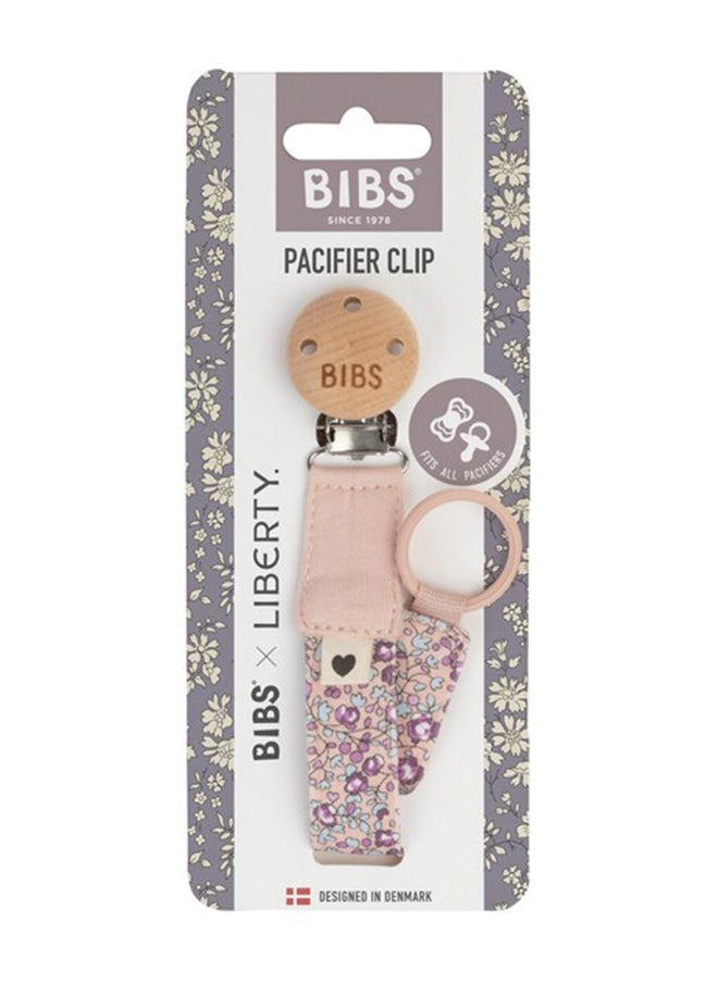 Liberty Pacifier Clip, Eloise Blush