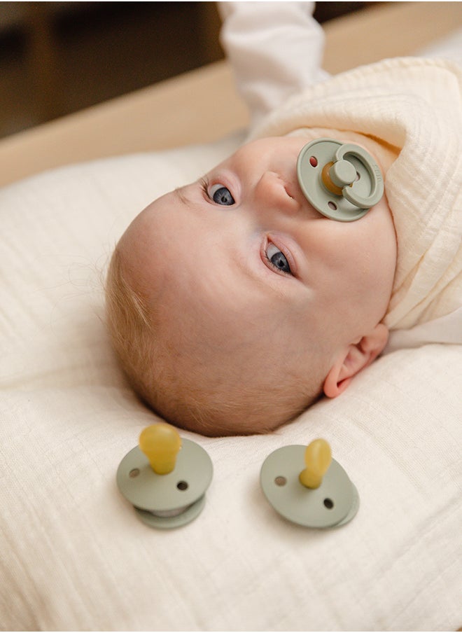 Liberty Colour Latex Pacifiers, Size 2, Capel Design, 2-Pack, Blush Mix