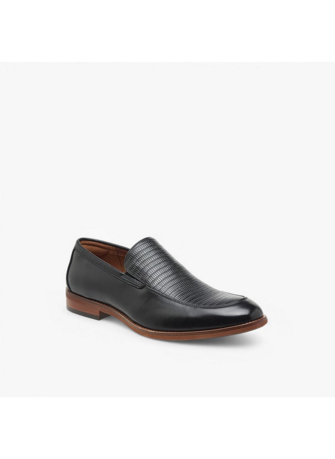 Men's Textured Slip-On Loafers