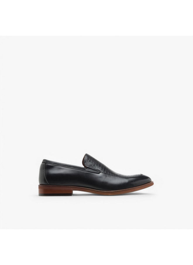 Men's Textured Slip-On Loafers