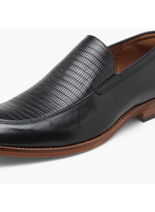 Men's Textured Slip-On Loafers