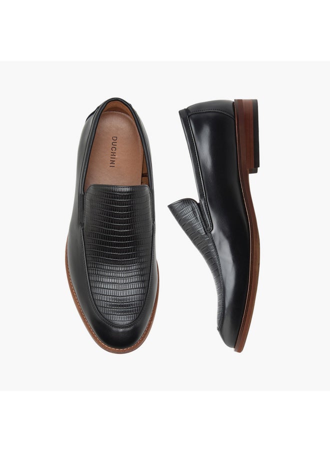 Men's Textured Slip-On Loafers