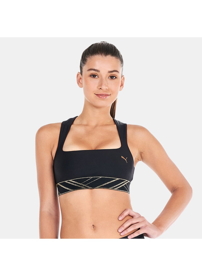 Women's Mid-Impact Deco Glam Sports Bra