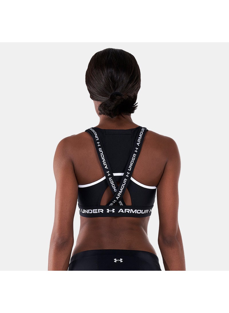 Women's Armour® Mid Crossback Pocket Sports Bra