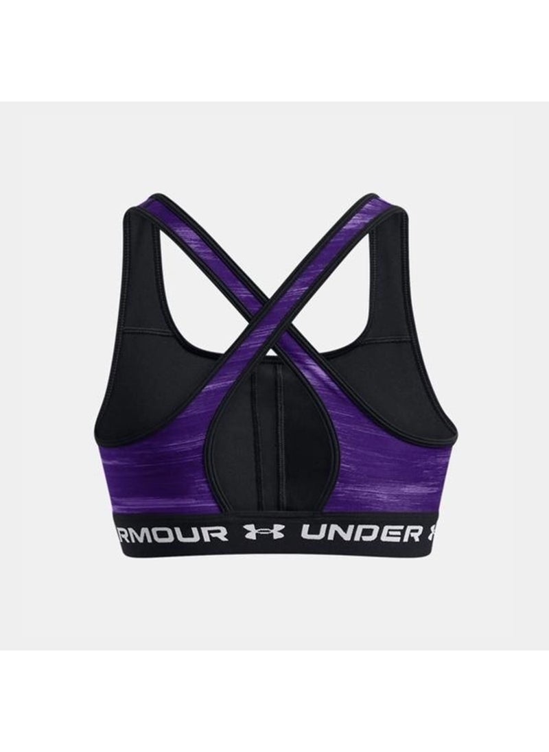Women's Armour Medium Support Printed Sports Bra