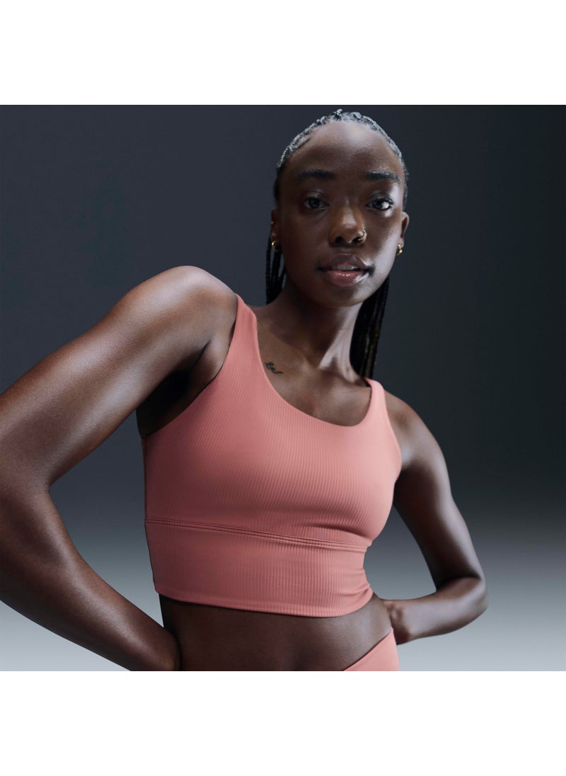 Women's Zenvy Rib Light-Support Yoga Sports Bra