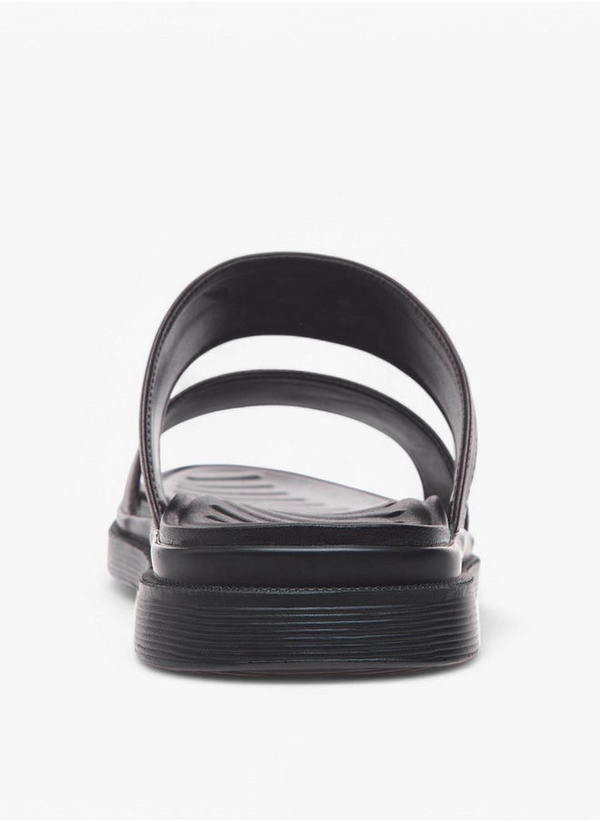 Textured Slip-On Comfort Sandals