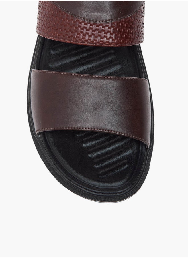 Textured Slip-On Comfort Sandals