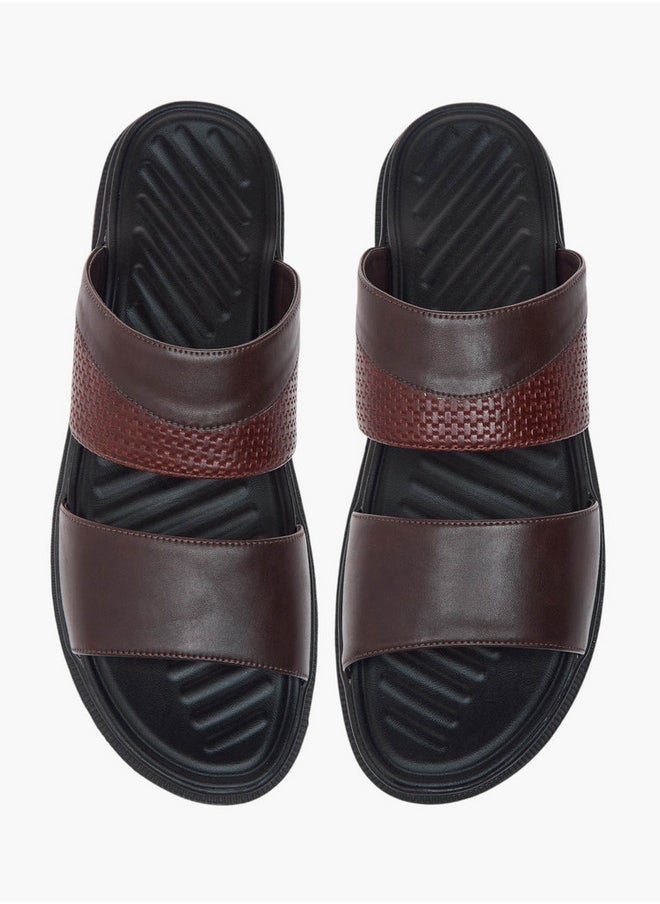 Textured Slip-On Comfort Sandals