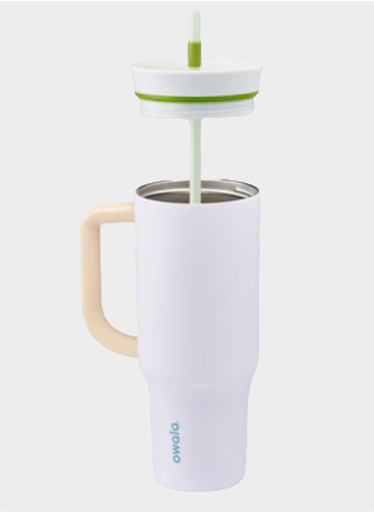 OWALA 40 oz Tumbler 40 oz stainless steel, insulated tumbler 2-in-1 lid lets you sip or swig-LOST IN SPACE