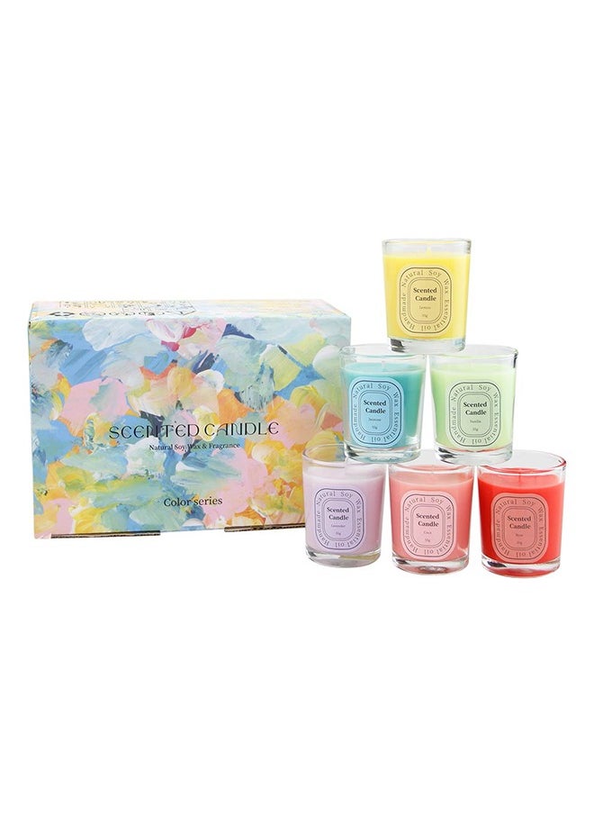 Scented Candles Gifts for Home, Candle Set 6 Pack 55g Soy Candles Bulk Gift, Birthday Gifts for Her Thank You Gifts, Gift Ideas for Housewarming Bridesmaid Proposal