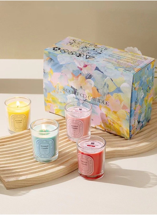 Scented Candles Gifts for Home, Candle Set 6 Pack 55g Soy Candles Bulk Gift, Birthday Gifts for Her Thank You Gifts, Gift Ideas for Housewarming Bridesmaid Proposal